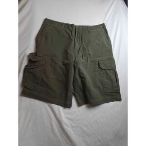 Pure & Simple Cargo Shorts 40 Green Utility Workwear Outdoor Normcore Cotton
